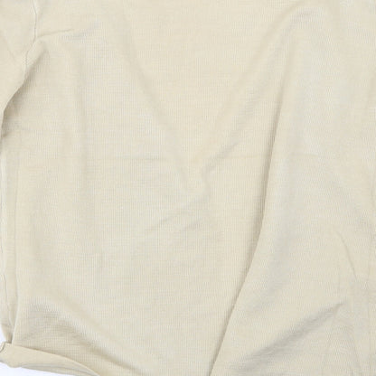 Morghy Womens Beige  Knit Cardigan Jumper Size S