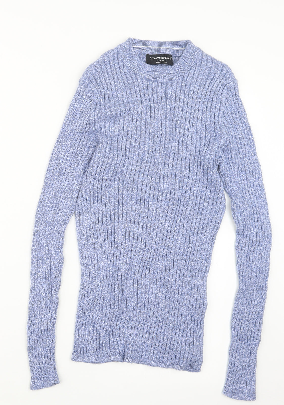 Cedar Wood State Mens Blue  Knit Pullover Jumper Size XS