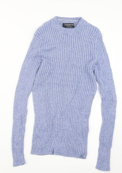 Cedar Wood State Mens Blue  Knit Pullover Jumper Size XS