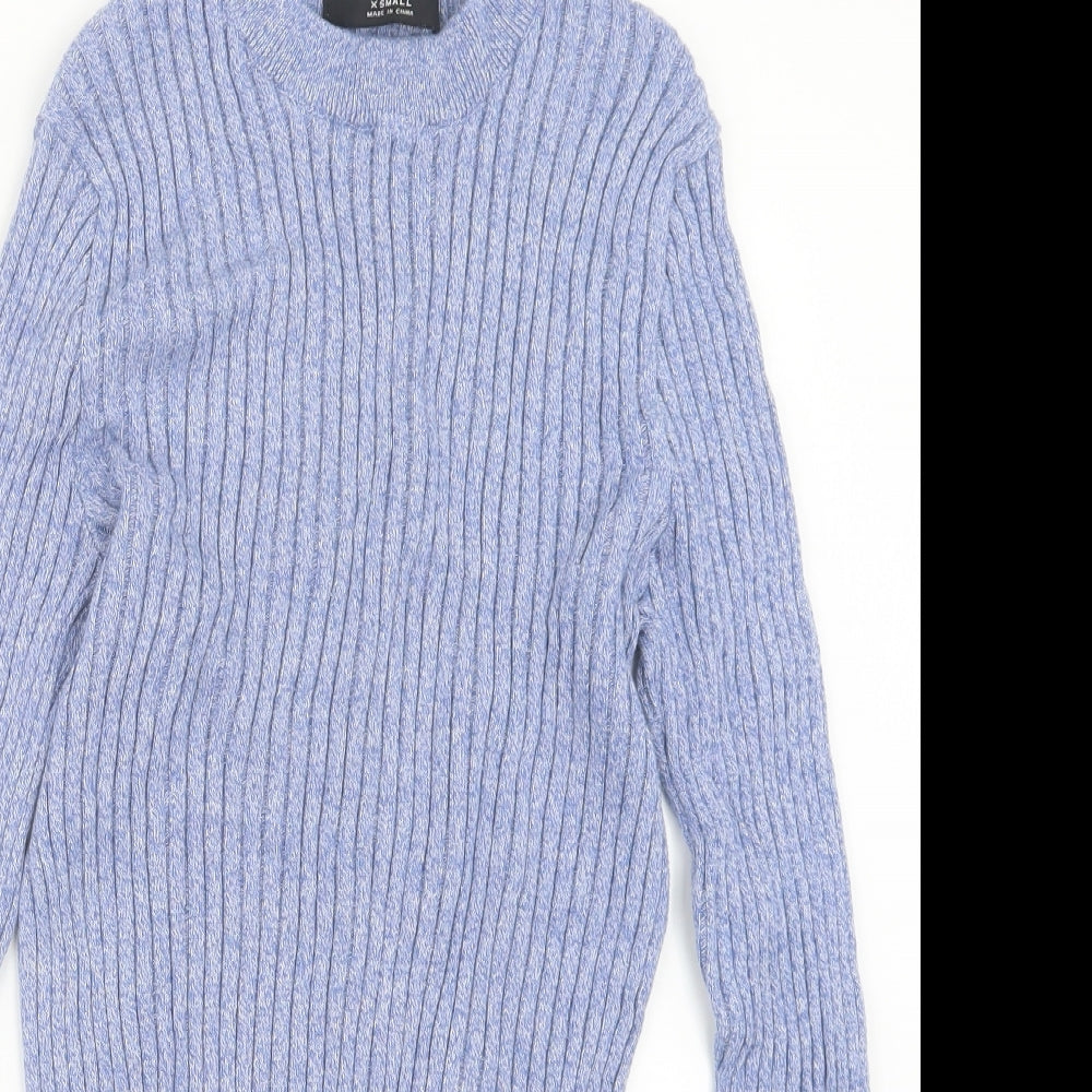 Cedar Wood State Mens Blue  Knit Pullover Jumper Size XS