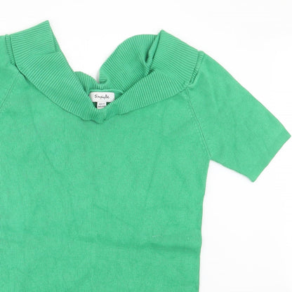 Womens UK Size 12 Simply Be Green Pullover Jumper