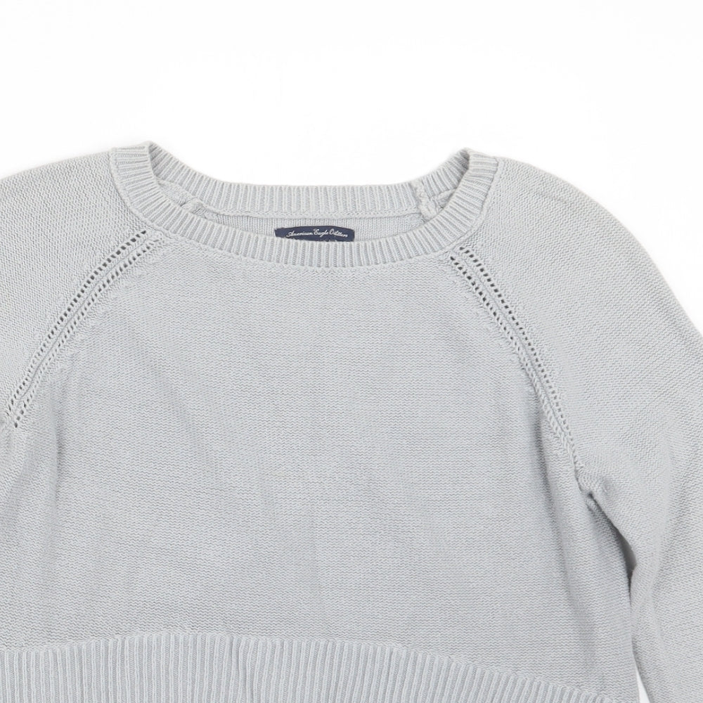 Womens UK Size S American Eagle Outfitters Grey Pullover Jumper