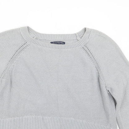Womens UK Size S American Eagle Outfitters Grey Pullover Jumper