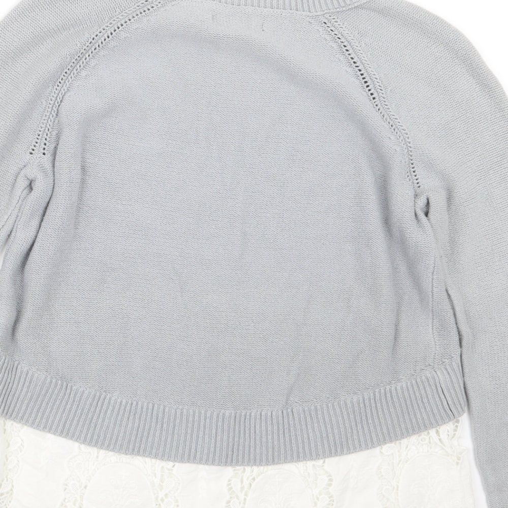 Womens UK Size S American Eagle Outfitters Grey Pullover Jumper