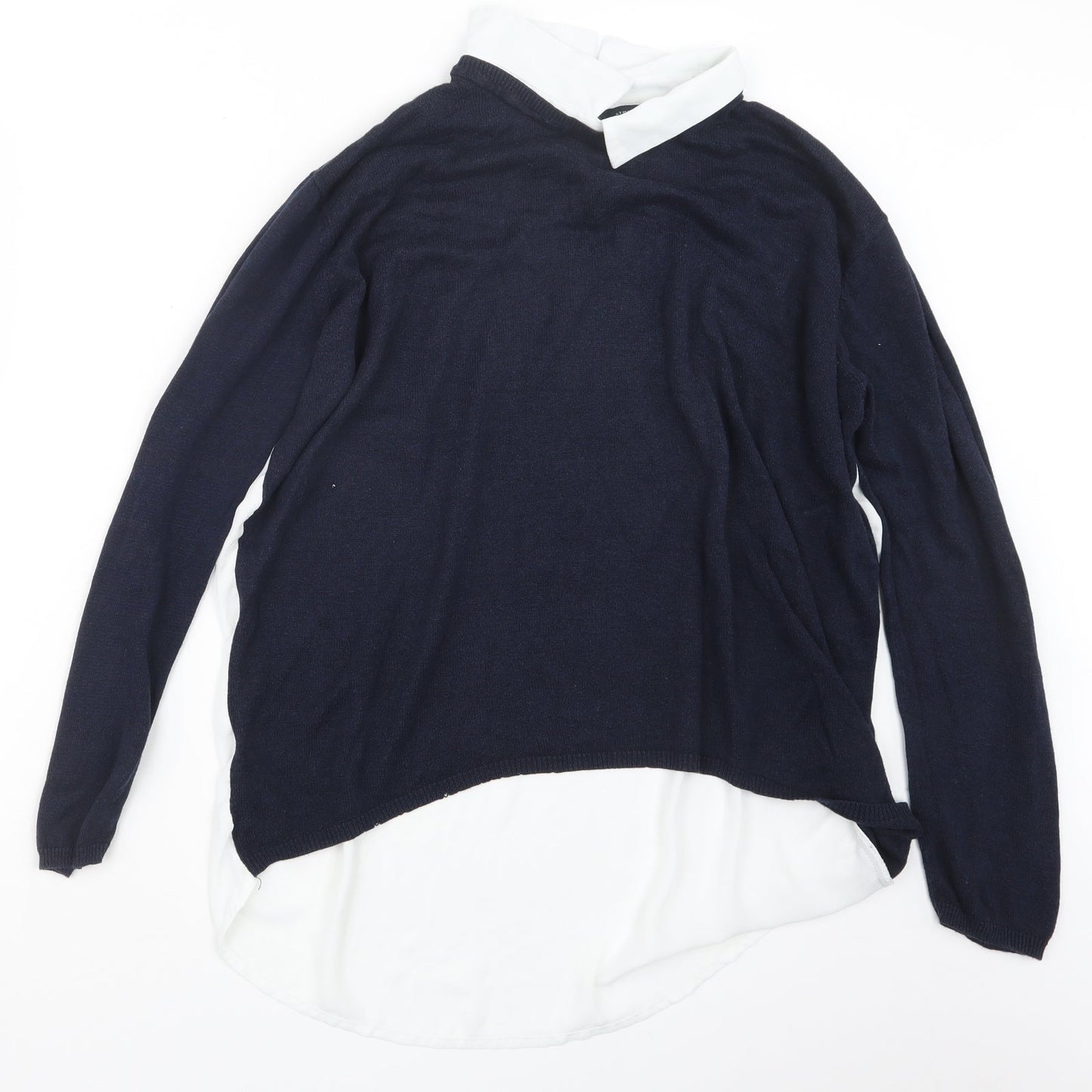 Womens UK Size 12 Atmosphere Blue Pullover Jumper