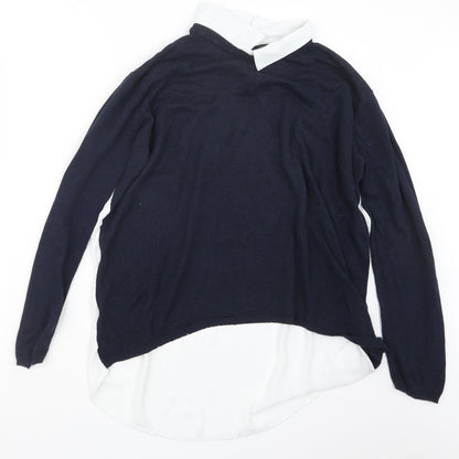 Womens UK Size 12 Atmosphere Blue Pullover Jumper