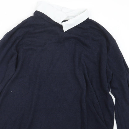 Womens UK Size 12 Atmosphere Blue Pullover Jumper