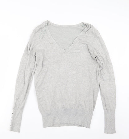 Womens UK Size 12 Matalan Grey Pullover Jumper