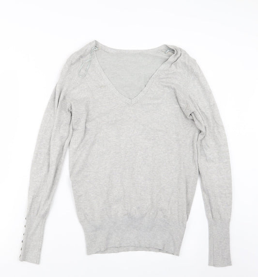 Womens UK Size 12 Matalan Grey Pullover Jumper