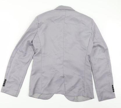 Preworn Mens Grey   Jacket Suit Jacket Size 34