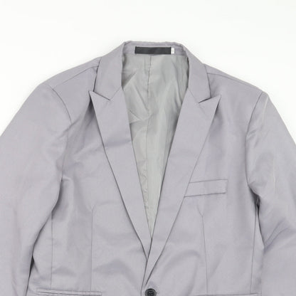 Preworn Mens Grey   Jacket Suit Jacket Size 34