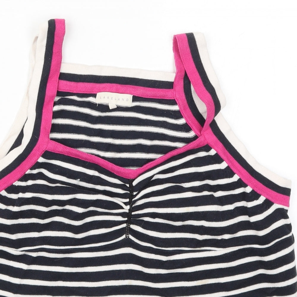 Womens UK Size 14 Lakeland Blue Basic Tank
