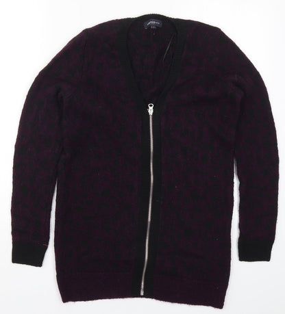 Womens UK Size 6 Marks and Spencer Purple Full Zip Jumper