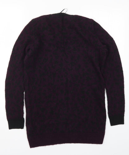 Womens UK Size 6 Marks and Spencer Purple Full Zip Jumper