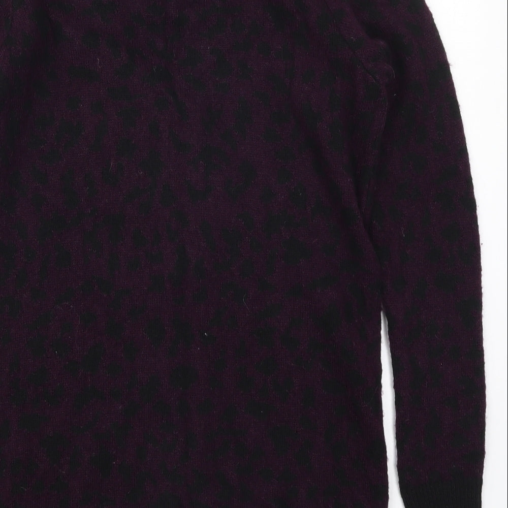 Womens UK Size 6 Marks and Spencer Purple Full Zip Jumper