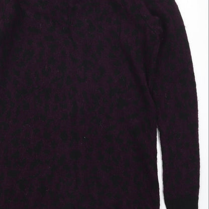 Womens UK Size 6 Marks and Spencer Purple Full Zip Jumper