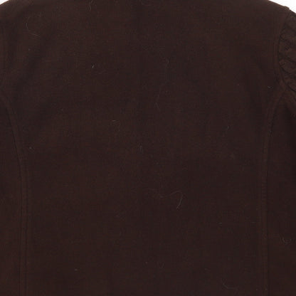 Klass Womens Brown  Fleece Jacket  Size L
