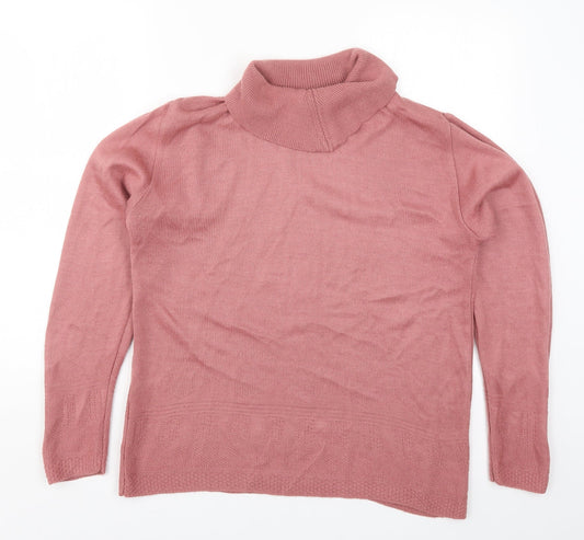 Damart Womens Pink  Knit Pullover Jumper Size 14