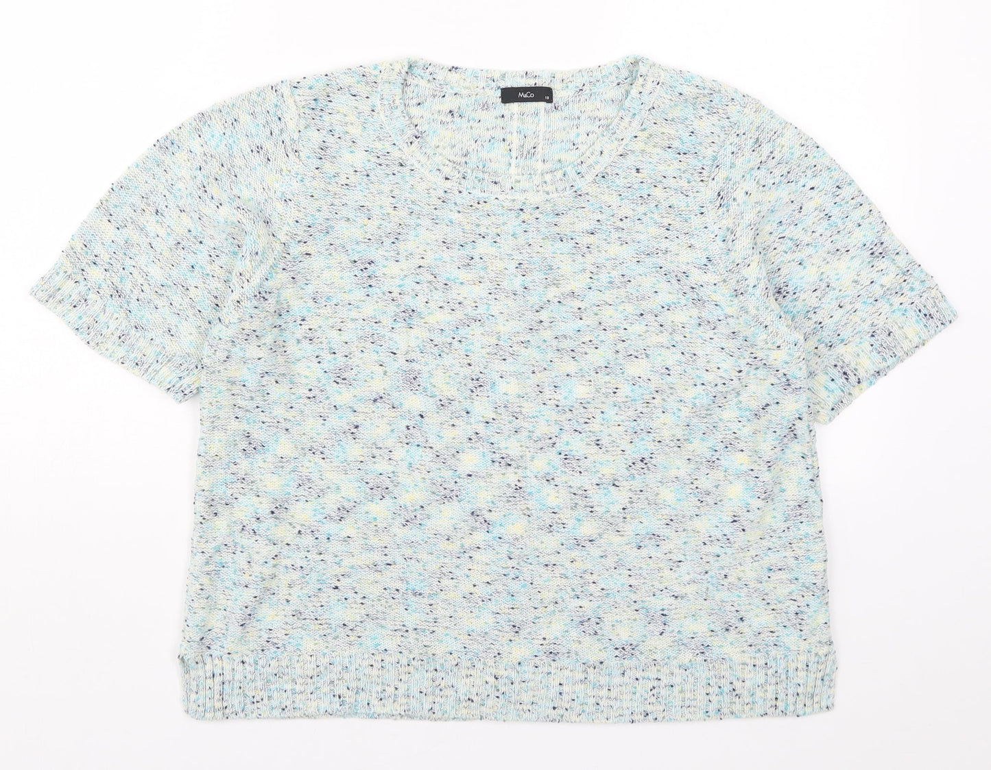 Womens UK Size 18 M&Co Blue Pullover Jumper