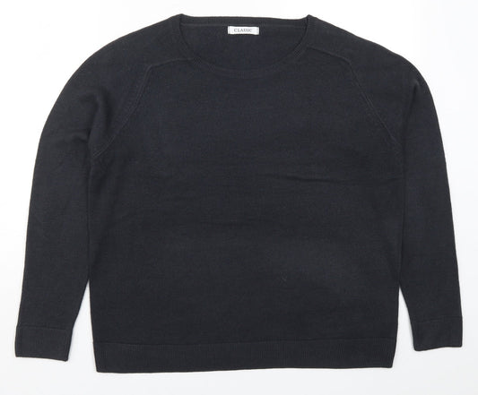 Womens UK Size 14 Preworn Grey Pullover Jumper