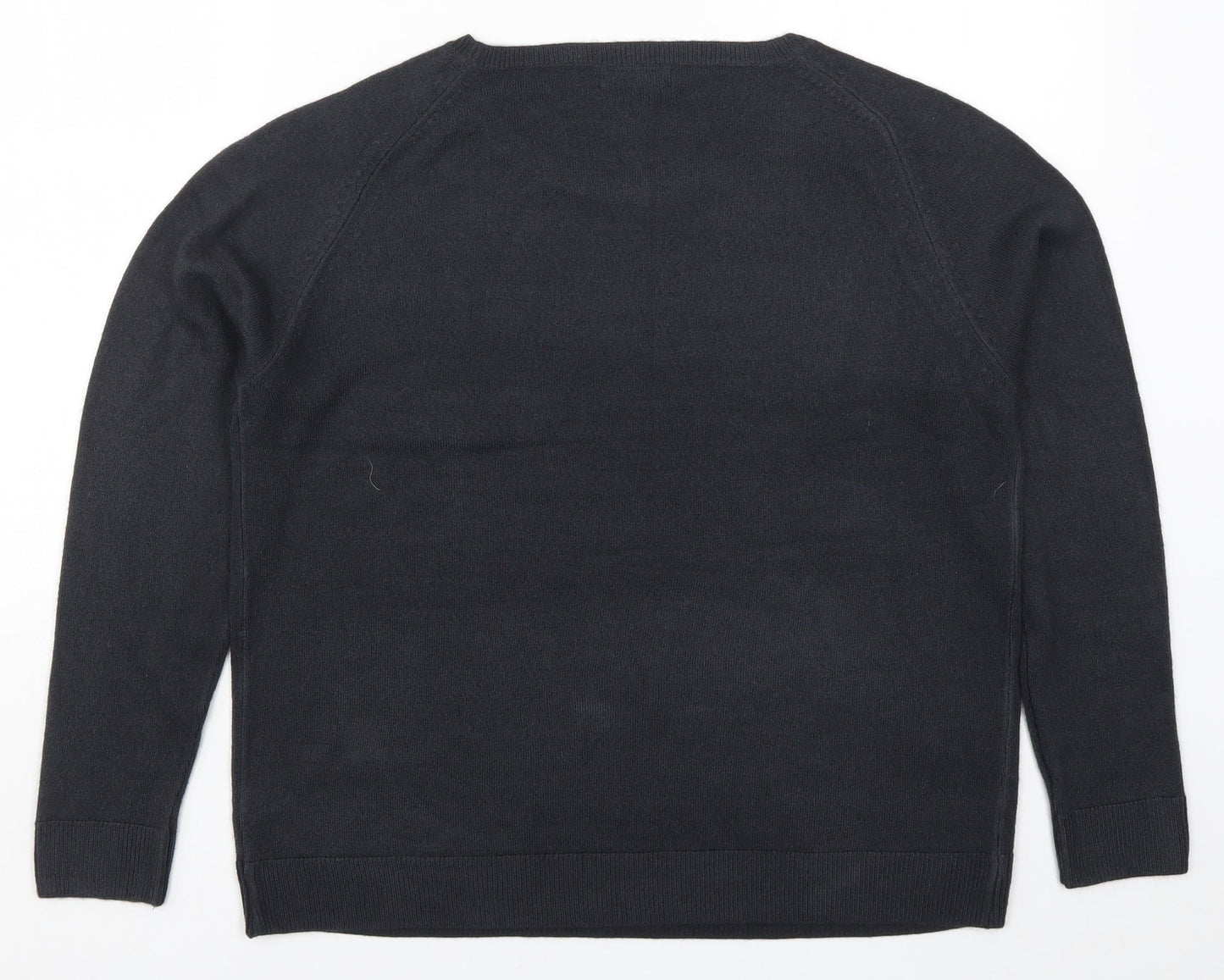 Womens UK Size 14 Preworn Grey Pullover Jumper