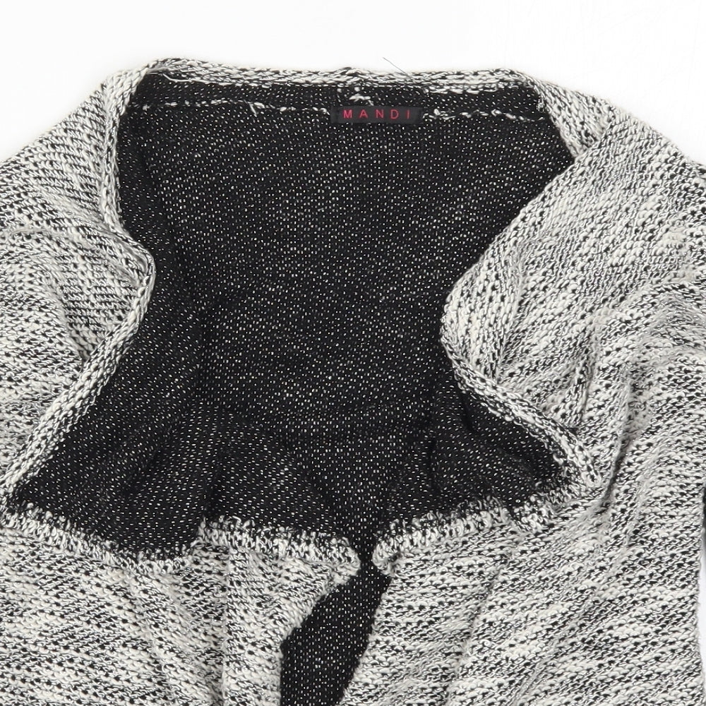 Womens UK Size 8 Mandi Grey Cardigan Jumper