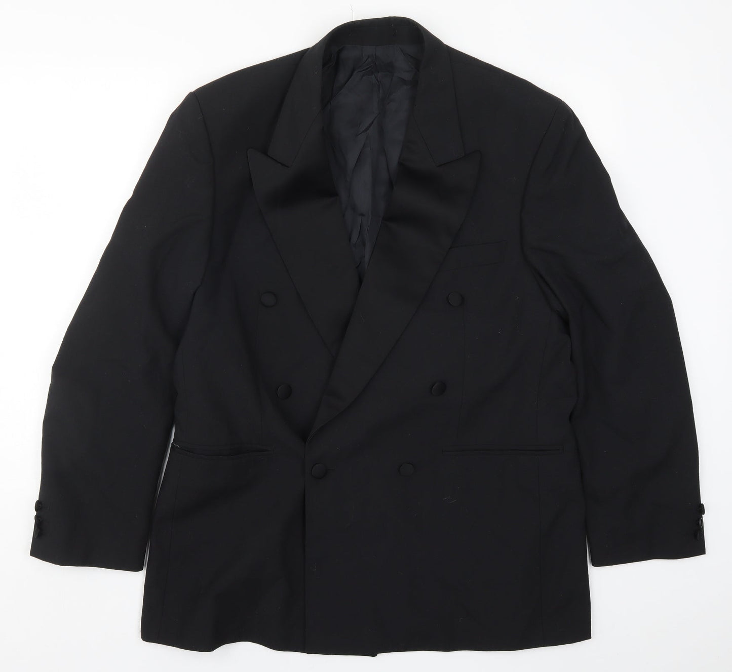 Mens UK Size 42 Preworn Regular Black Suit Jacket