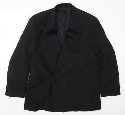 Mens UK Size 42 Preworn Regular Black Suit Jacket