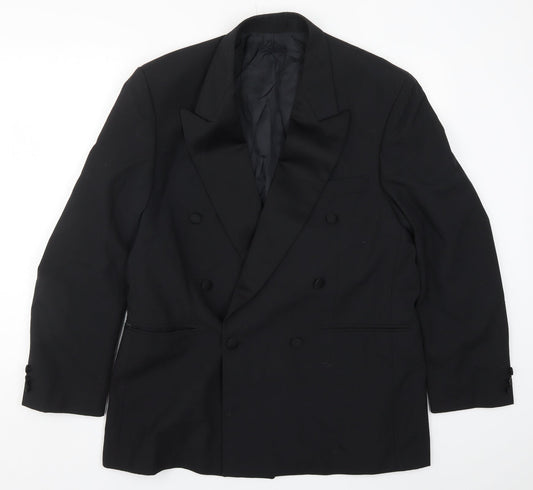 Mens UK Size 42 Preworn Regular Black Suit Jacket