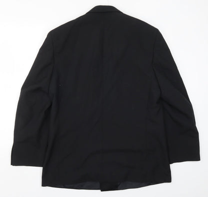 Mens UK Size 42 Preworn Regular Black Suit Jacket