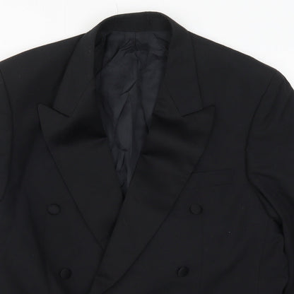 Mens UK Size 42 Preworn Regular Black Suit Jacket