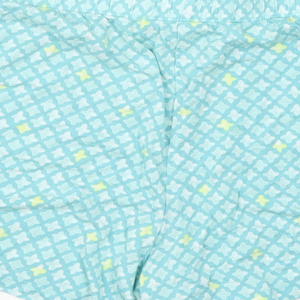 Jane & Bleecker Womens Blue Geometric  Sailor Shorts Size L - Pyjama Shorts