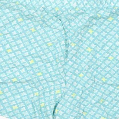 Jane & Bleecker Womens Blue Geometric  Sailor Shorts Size L - Pyjama Shorts