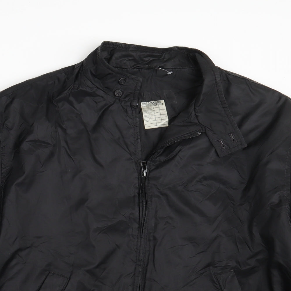 Mens UK Size One Size Preworn Black Jacket