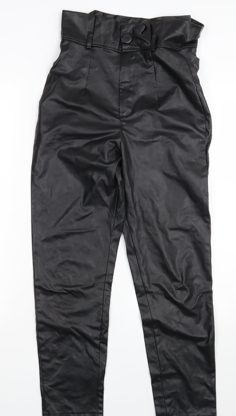 Womens UK Size 8 PRETTYLITTLETHING Regular Fit  Black Trousers