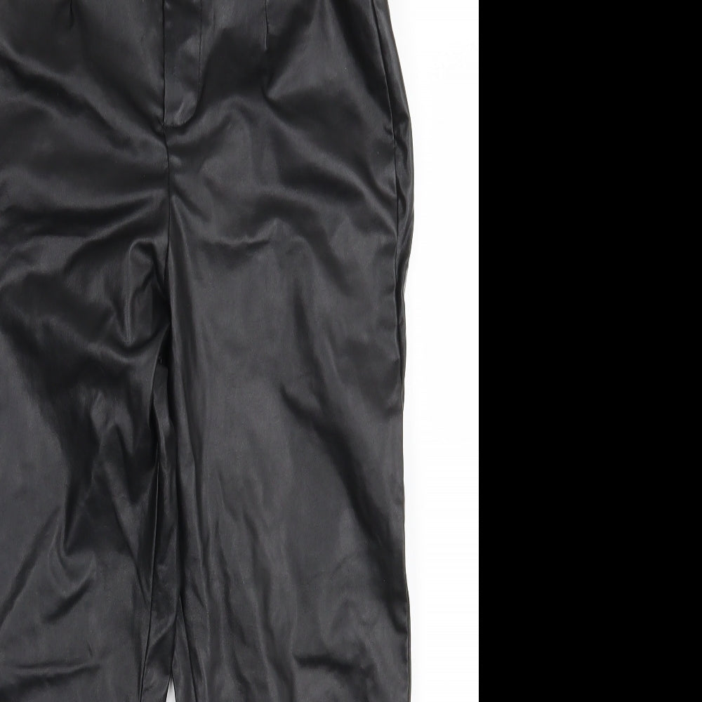 Womens UK Size 8 PRETTYLITTLETHING Regular Fit  Black Trousers