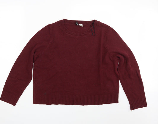 Womens UK Size L H&M Purple Pullover Jumper