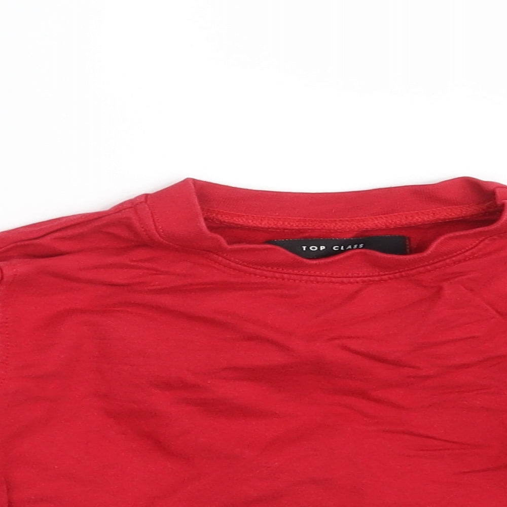Top Class Boys Red   Pullover Sweatshirt Size 3-4 Years