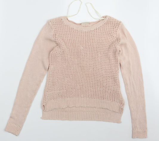 Womens UK Size S Cubus Pink Pullover Jumper