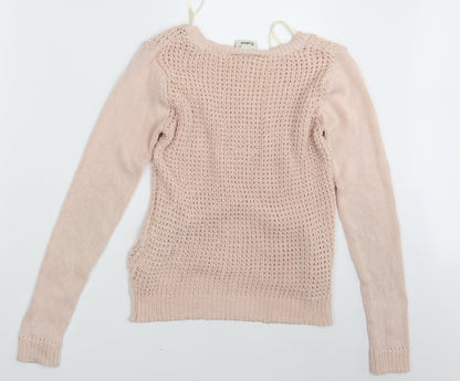 Womens UK Size S Cubus Pink Pullover Jumper