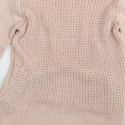 Womens UK Size S Cubus Pink Pullover Jumper