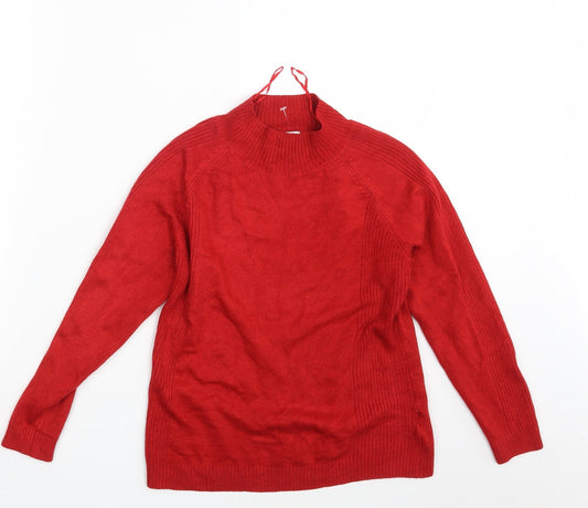 Womens UK Size M Filati Red Pullover Jumper