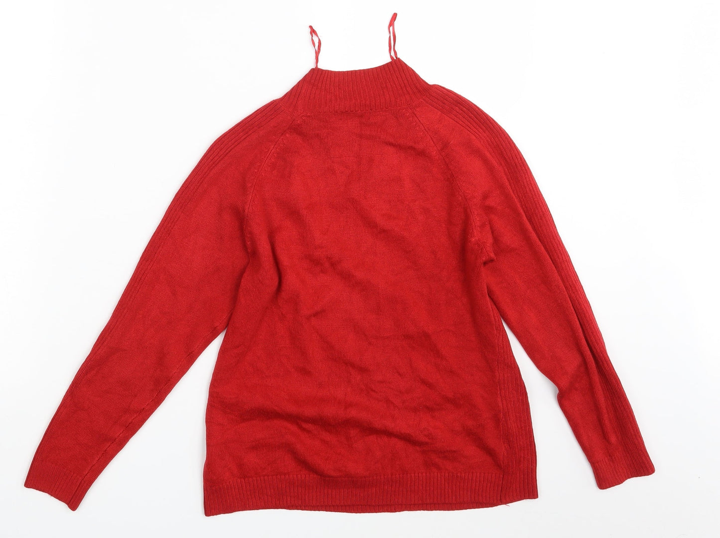 Womens UK Size M Filati Red Pullover Jumper