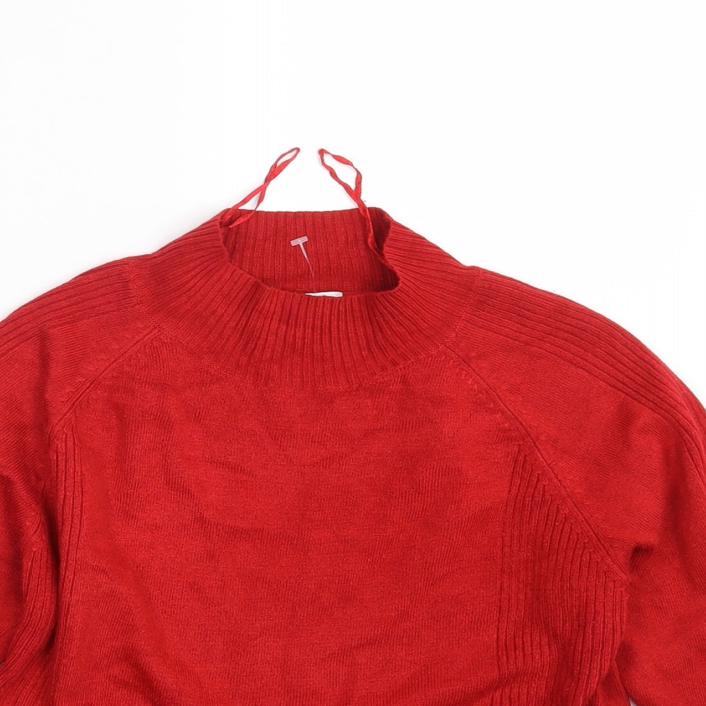 Womens UK Size M Filati Red Pullover Jumper
