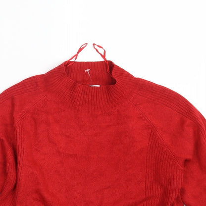 Womens UK Size M Filati Red Pullover Jumper