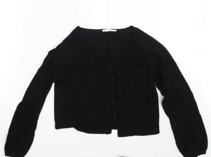 Sirup Womens Black   Cardigan Jumper Size L