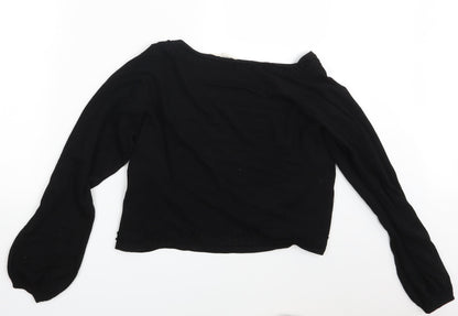 Sirup Womens Black   Cardigan Jumper Size L