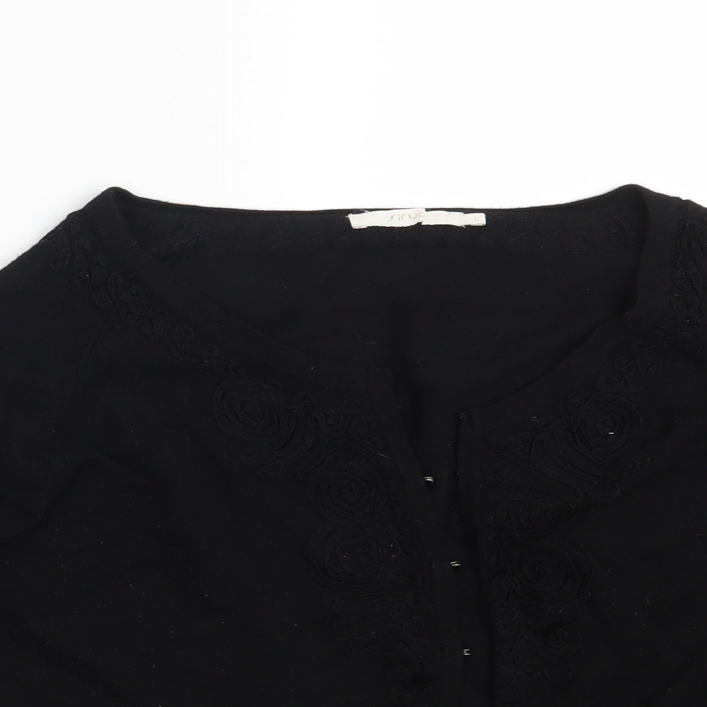 Sirup Womens Black   Cardigan Jumper Size L