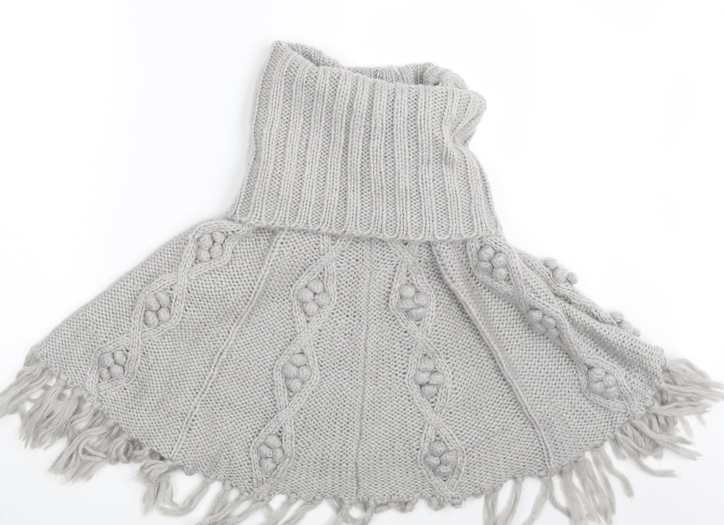 Papaya Womens Grey   Jacket Poncho Size S