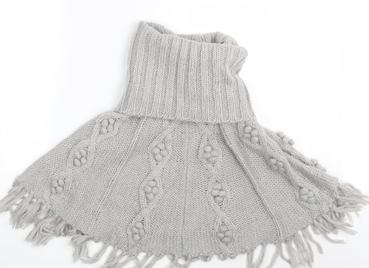 Papaya Womens Grey   Jacket Poncho Size S